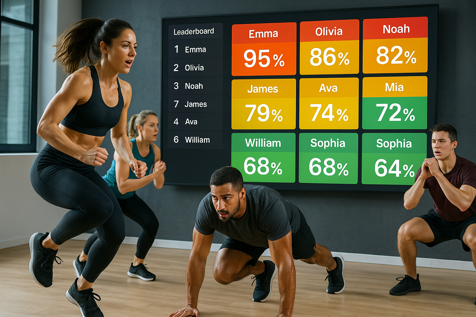 Person checking their HIIT workout metrics